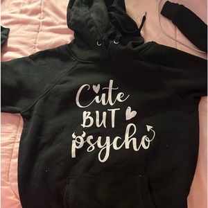 Black and white hoodie